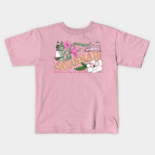 Greetings from Savannah Georgia tourist souvenir Kids T-Shirt